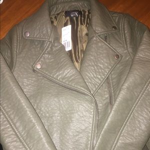 Faux leather jacket